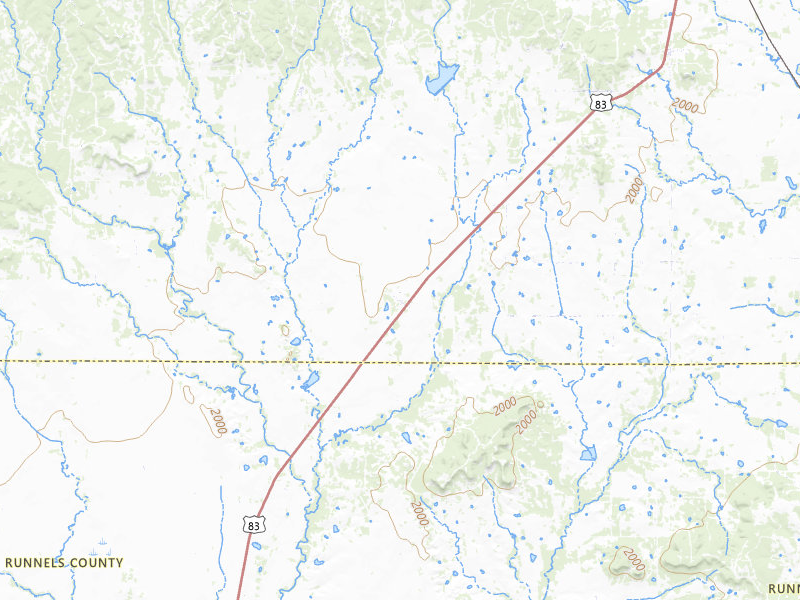Radar-estimated hail-size map of the storm over Winters, TX on Apr 17, 2026