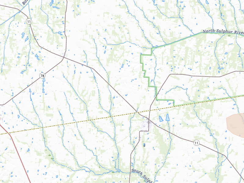 Radar-estimated hail-size map of the storm over Wolfe City, TX on May 8, 2026