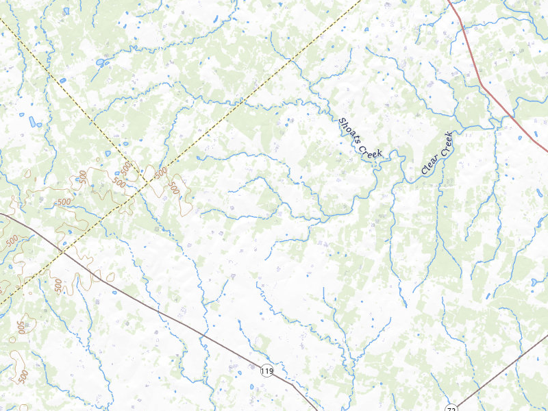 NEXRAD radar-signature map of the hail over Yorktown, TX