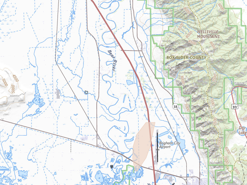 Radar-estimated hail-size map of the storm over Brigham City, UT on Apr 11, 2026
