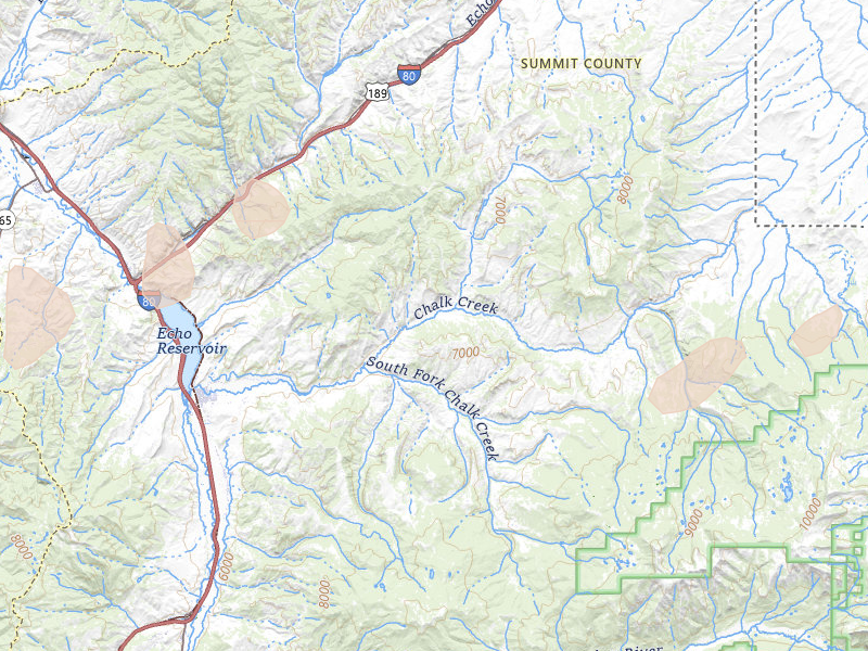 Radar-estimated hail-size map of the storm over Coalville, UT on Jun 27, 2026