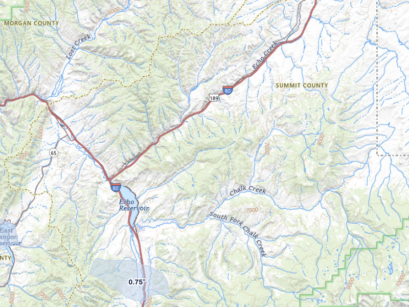 NEXRAD radar-signature map of the hail storm over Coalville, UT on Aug 26, 2026