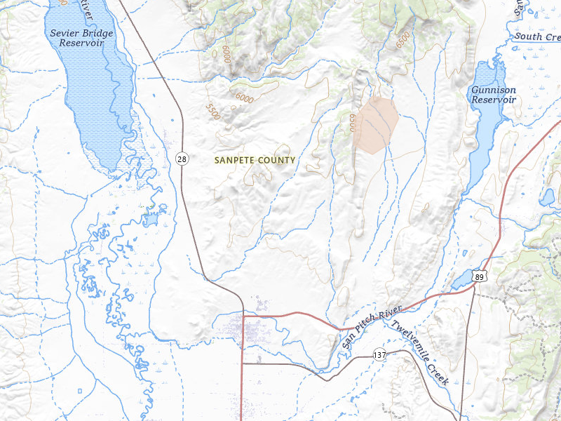 Radar-estimated hail-size map of the storm over Gunnison, UT on Aug 29, 2026