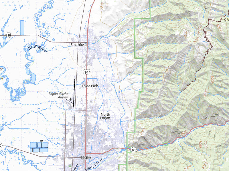 Radar-estimated hail-size map of the storm over Hyde Park, UT on Apr 11, 2026