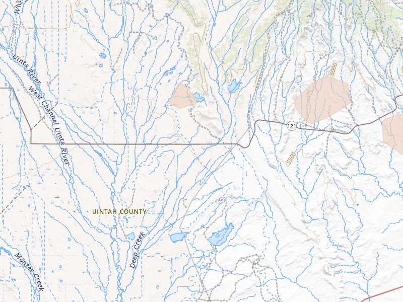 Radar-estimated hail-size map of the storm over Lapoint, UT on Jun 25, 2026