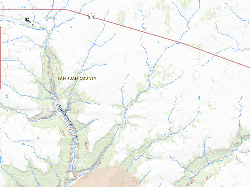Radar-estimated hail-size map of the storm over Monticello, UT on Jul 18, 2026