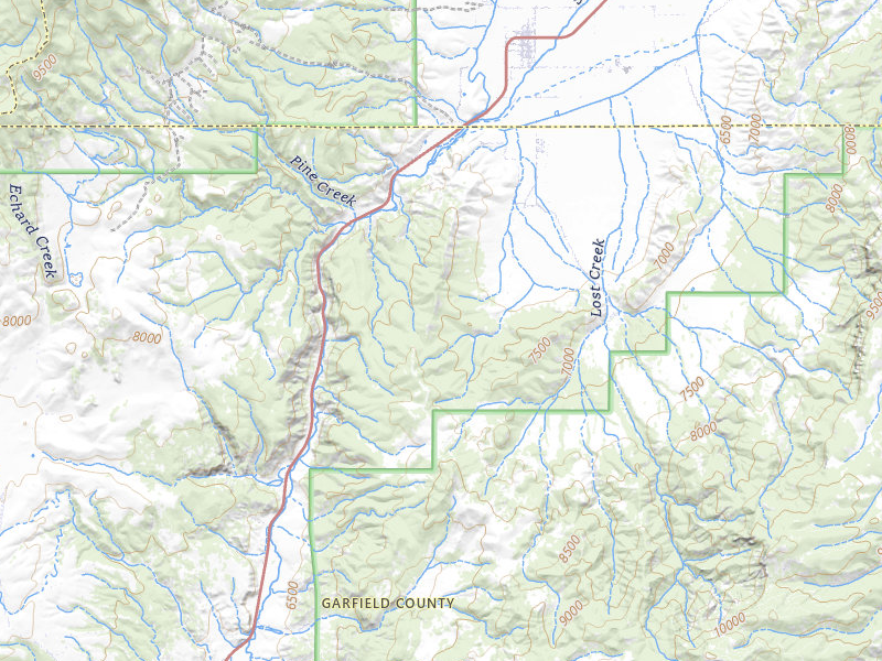 Radar-estimated hail-size map of the storm over Panguitch, UT on Jul 20, 2026