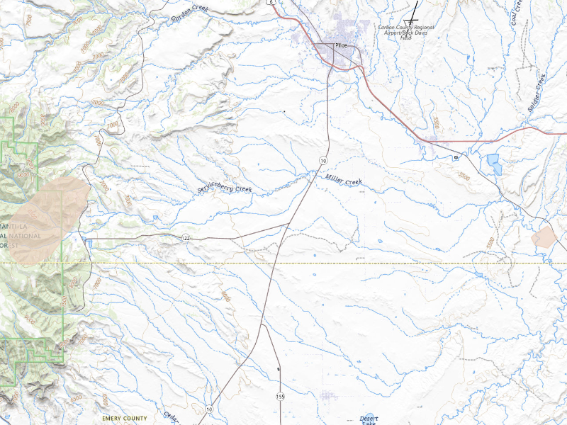 Radar-estimated hail-size map of the storm over Price, UT on Sep 16, 2026