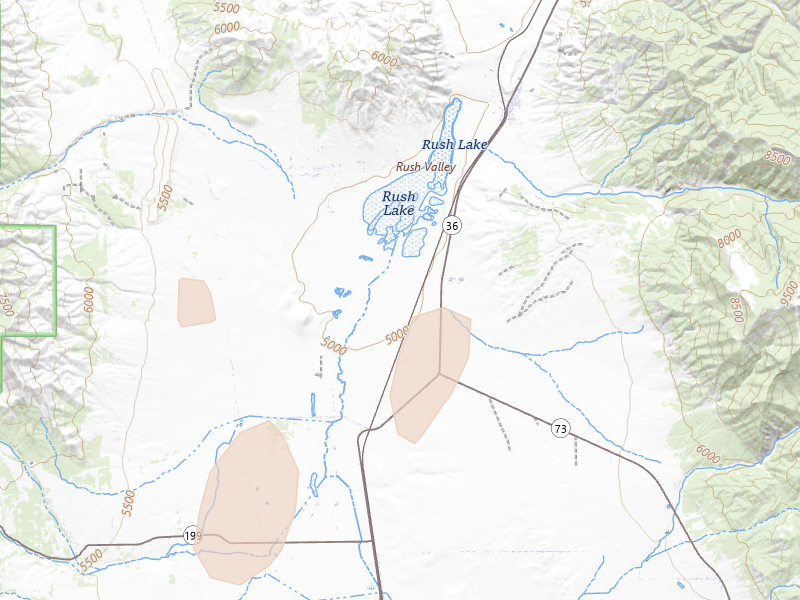 Radar-estimated hail-size map of the storm over Stockton, UT on Aug 13, 2026