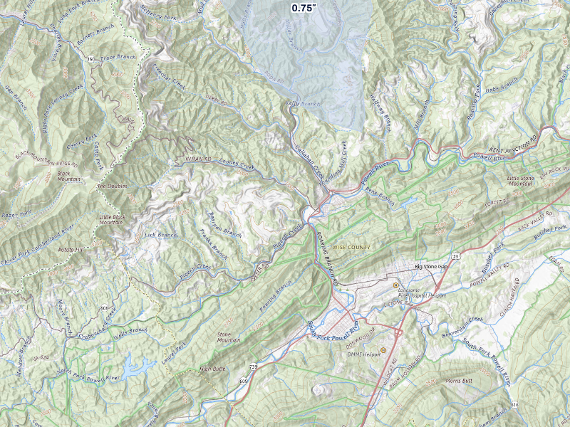 NEXRAD radar-signature map of the hail storm over Appalachia, VA on Sep 6, 2026