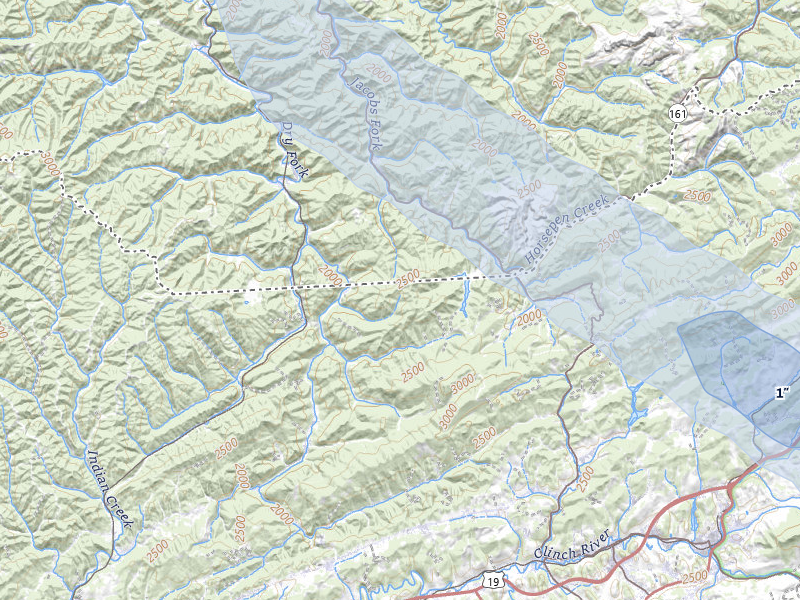 NEXRAD radar-signature map of the hail storm over Bandy, VA on Jul 28, 2026