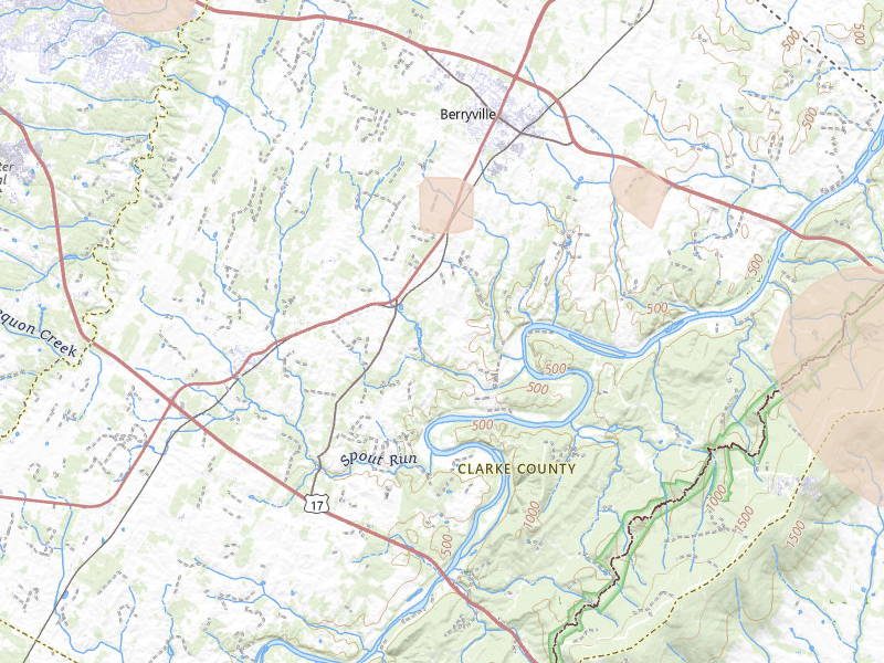 Radar-estimated hail-size map of the storm over Berryville, VA on Sep 3, 2026
