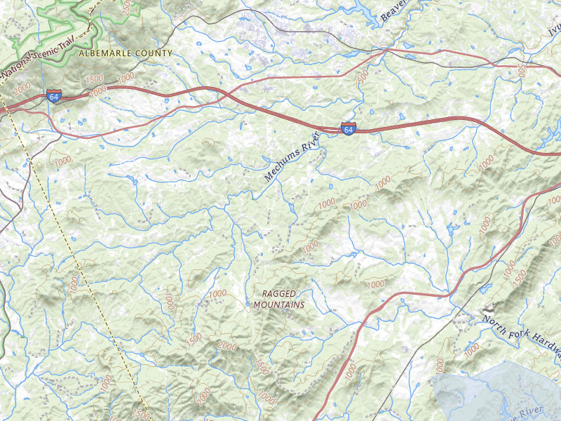 NEXRAD radar-signature map of the hail storm over Charlottesville, VA on Aug 27, 2026
