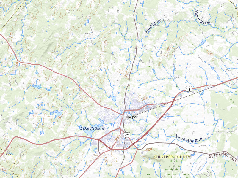 NEXRAD radar-signature map of the hail storm over Culpeper, VA on Jul 9, 2026