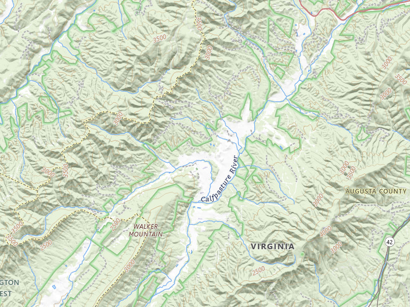 Radar-estimated hail-size map of the storm over Deerfield, VA on Jul 28, 2026