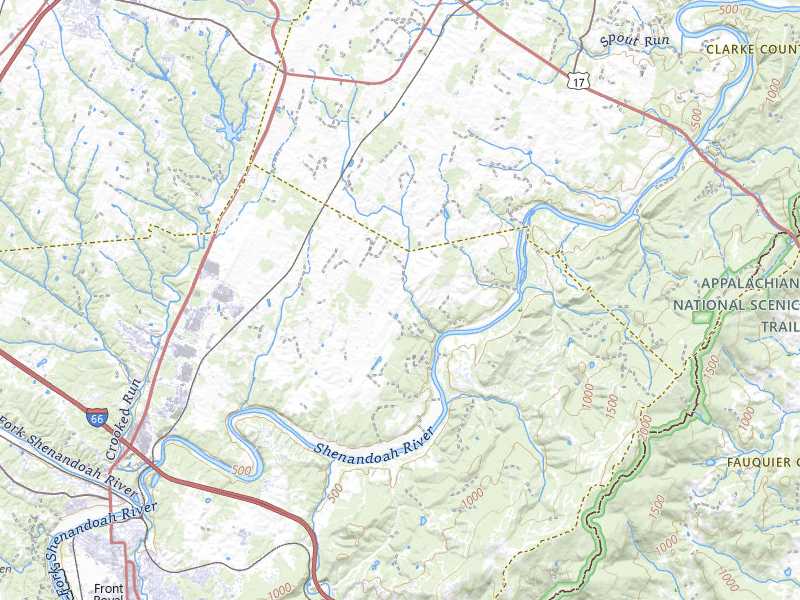 NEXRAD radar-signature map of the hail storm over Front Royal, VA on Aug 27, 2026