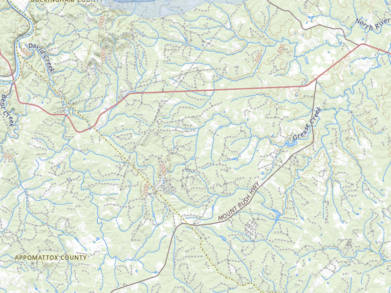 NEXRAD radar-signature map of the hail over Gladstone, VA