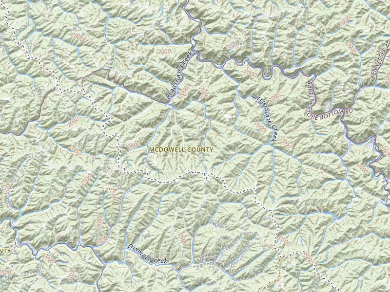 Radar-estimated hail-size map of the storm over Jewell Ridge, VA on Jul 4, 2026