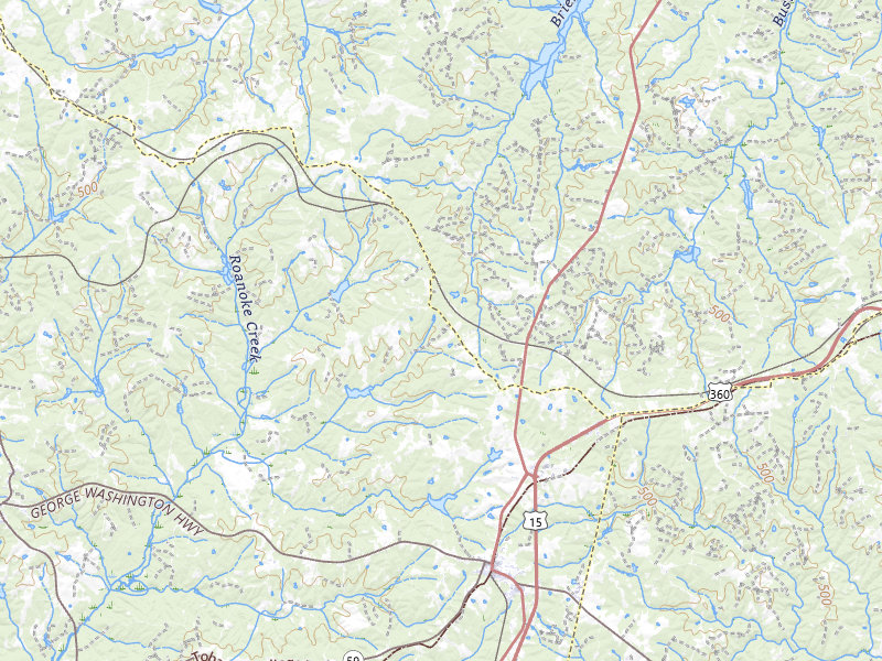 NEXRAD radar-signature map of the hail storm over Keysville, VA on Jul 7, 2026