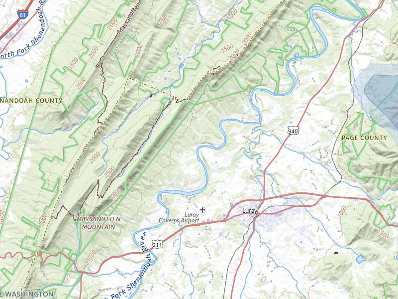 NEXRAD radar-signature map of the hail storm over Luray, VA on Sep 2, 2026