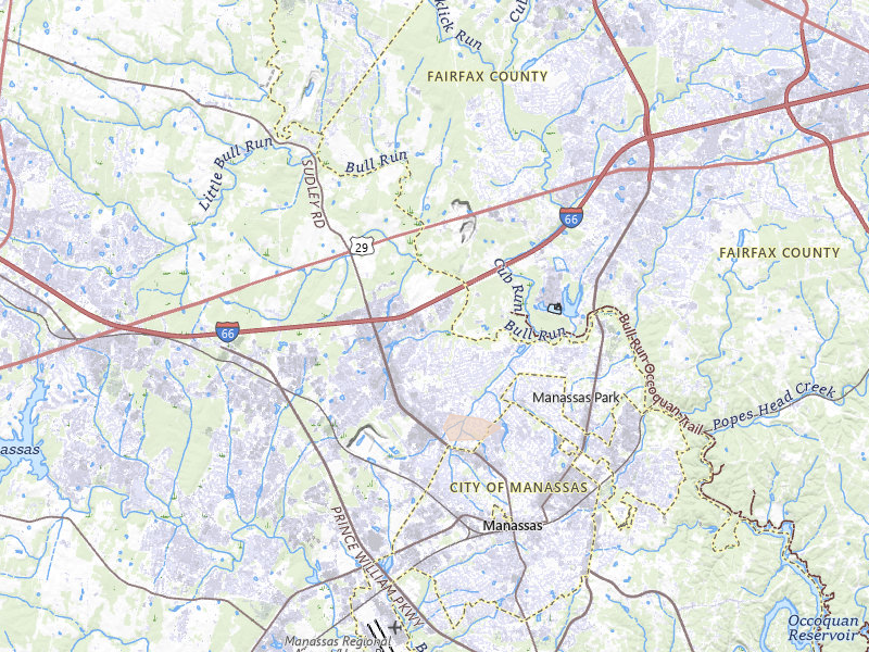 Radar-estimated hail-size map of the storm over Manassas, VA on Sep 2, 2026