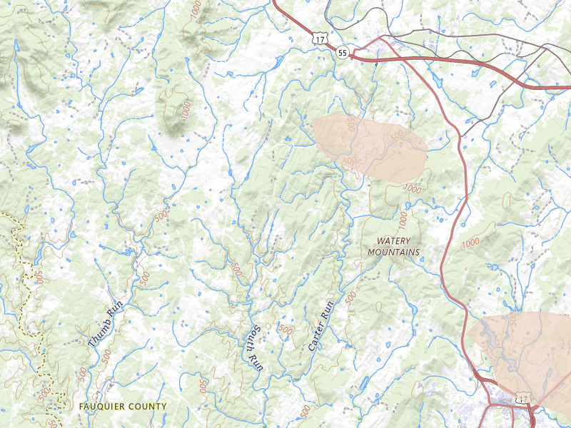 Radar-estimated hail-size map of the storm over Marshall, VA on May 27, 2026
