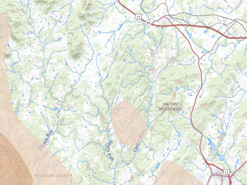 Radar-estimated hail-size map of the storm over Marshall, VA on Sep 2, 2026