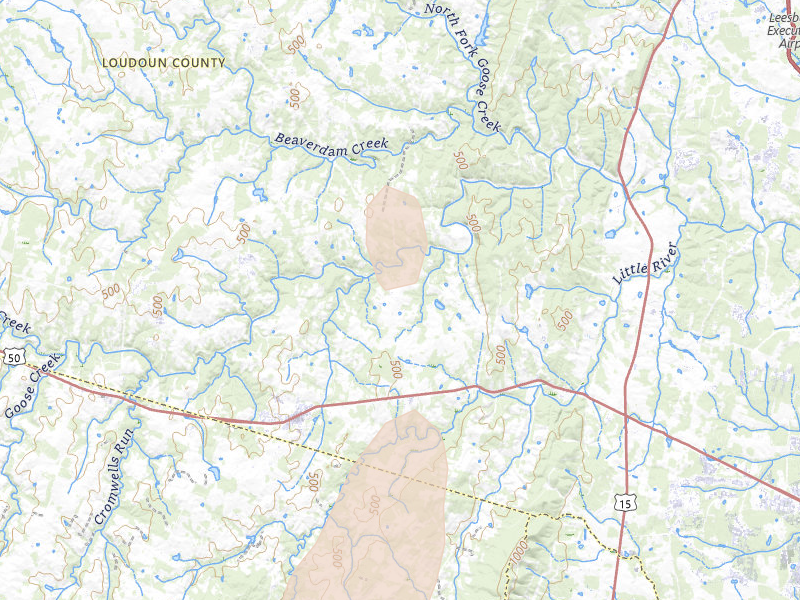 Radar-estimated hail-size map of the storm over Middleburg, VA on Sep 2, 2026