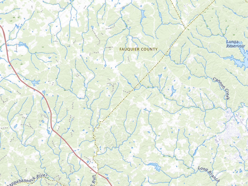 Radar-estimated hail-size map of the storm over Midland, VA on Jul 5, 2026