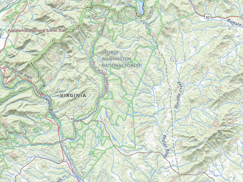 Radar-estimated hail-size map of the storm over Monroe, VA on Jul 4, 2026