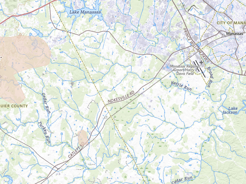 Radar-estimated hail-size map of the storm over Nokesville, VA on May 27, 2026