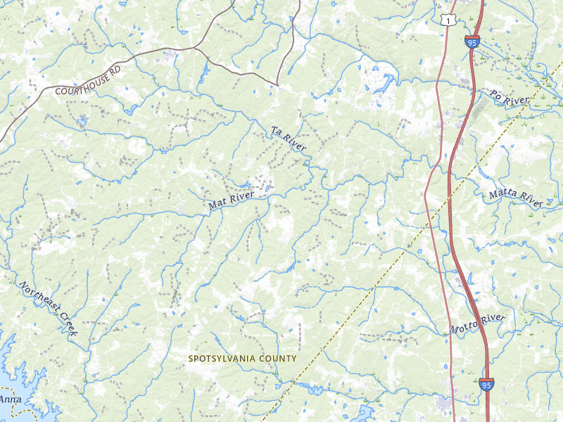 NEXRAD radar-signature map of the hail storm over Spotsylvania, VA on Jul 28, 2026