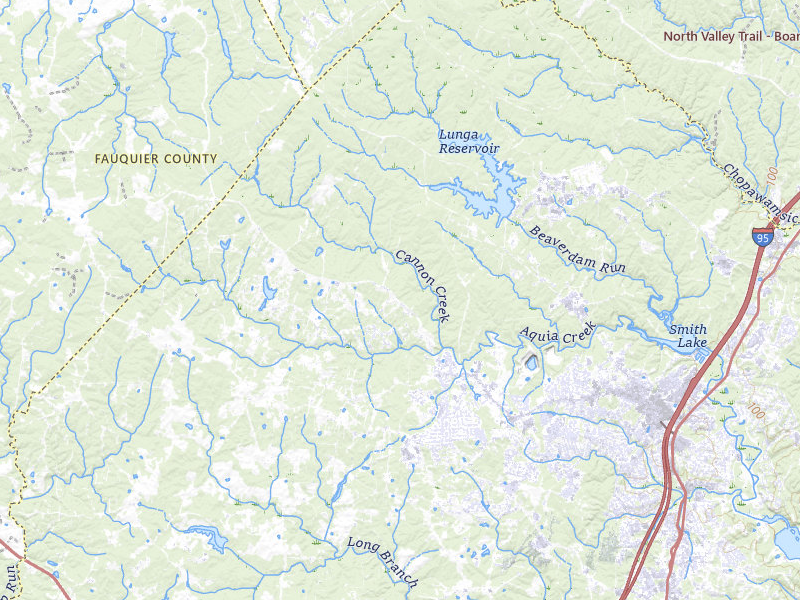 NEXRAD radar-signature map of the hail over Stafford, VA