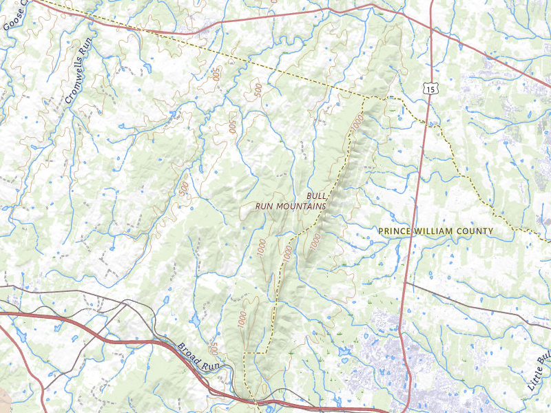 Radar-estimated hail-size map of the storm over The Plains, VA on May 27, 2026