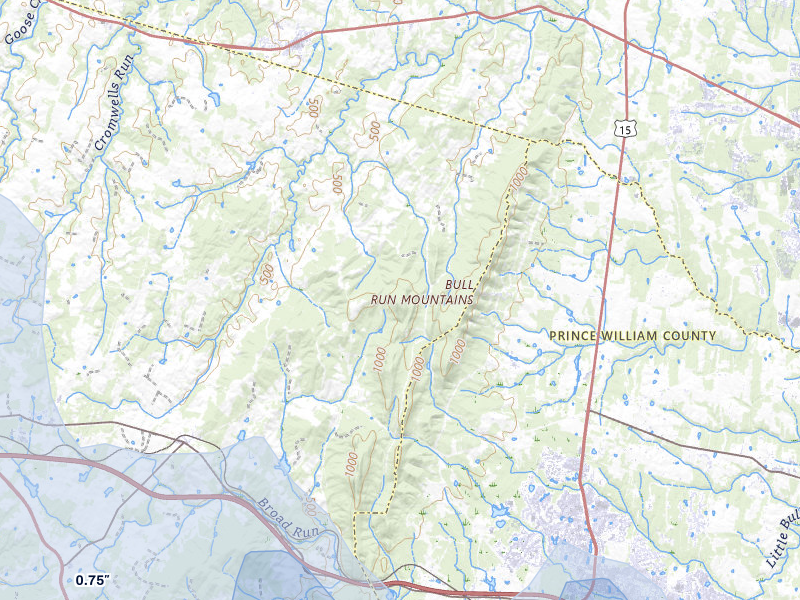 NEXRAD radar-signature map of the hail storm over The Plains, VA on May 27, 2026
