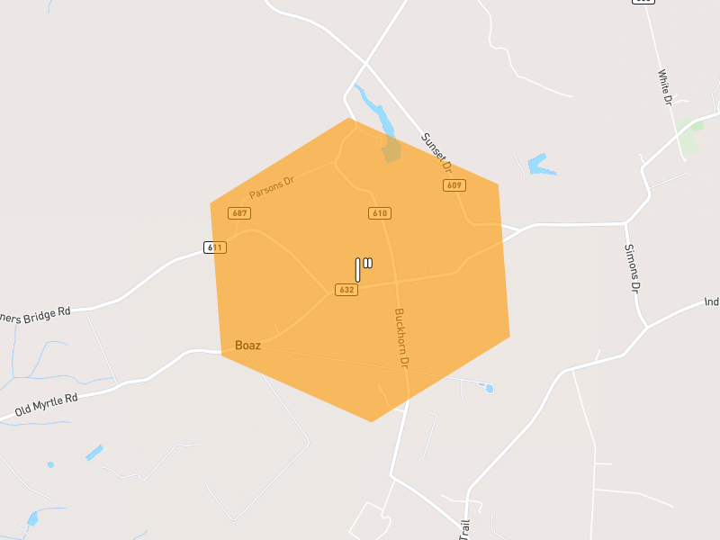 Hail map of Windsor, VA on Jul 8, 2026, hail up to 1"