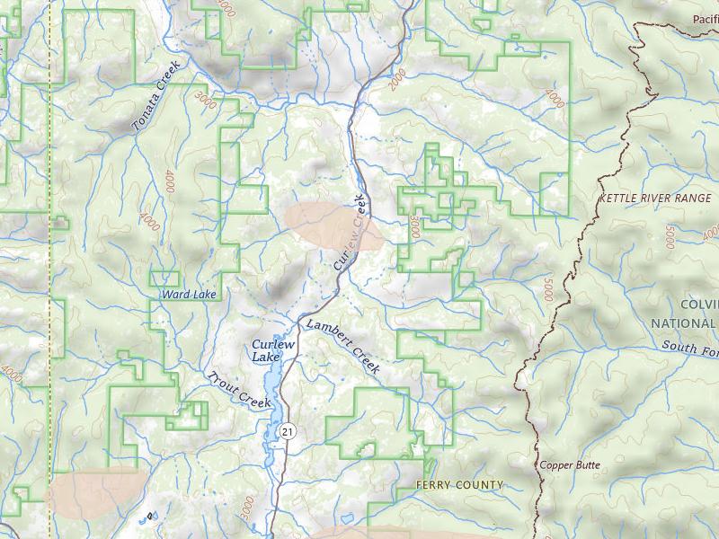 Radar-estimated hail-size map of the storm over Malo, WA on Aug 23, 2026