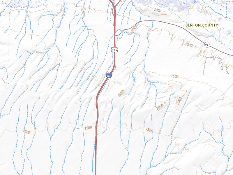 Radar-estimated hail-size map of the storm over Plymouth, WA on May 28, 2026