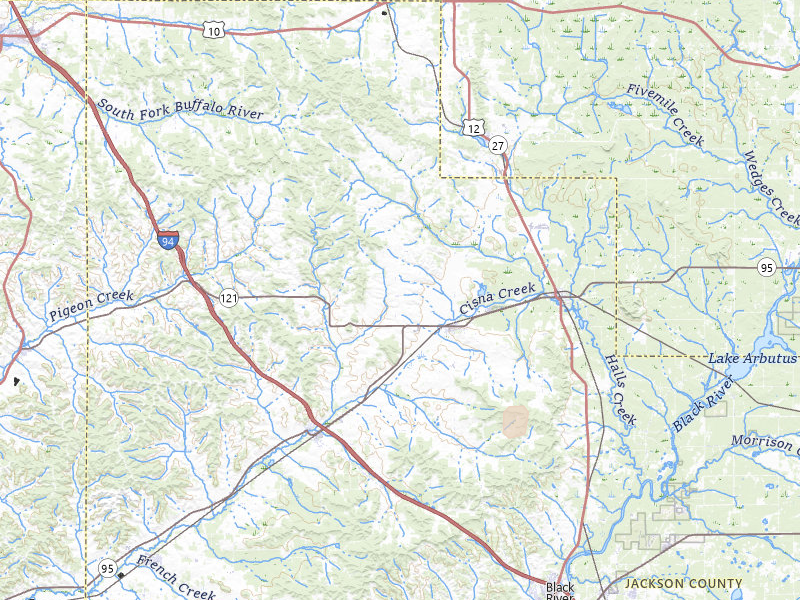 Radar-estimated hail-size map of the storm over Alma Center, WI on May 18, 2026