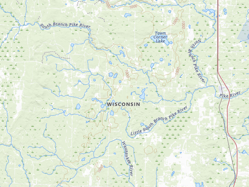 NEXRAD radar-signature map of the hail storm over Amberg, WI on Jun 28, 2026