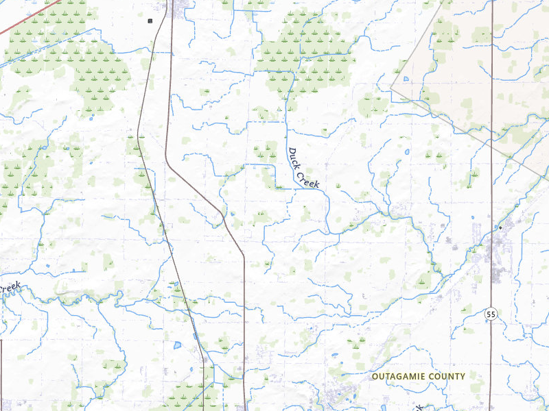 NEXRAD radar-signature map of the hail over Appleton, WI