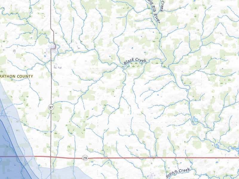 NEXRAD radar-signature map of the hail storm over Athens, WI on Aug 11, 2026