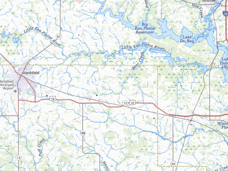 Radar-estimated hail-size map of the storm over Auburndale, WI on Mar 30, 2026