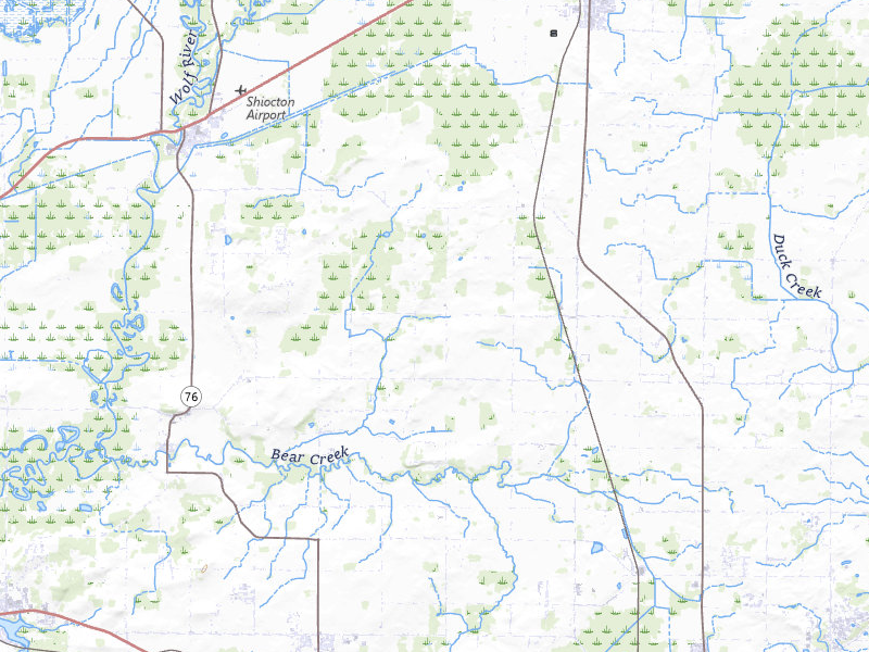 Radar-estimated hail-size map of the storm over Black Creek, WI on Apr 13, 2026