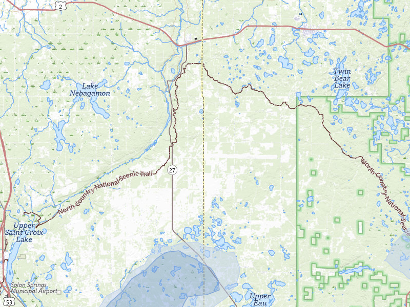 NEXRAD radar-signature map of the hail storm over Brule, WI on Jul 3, 2026