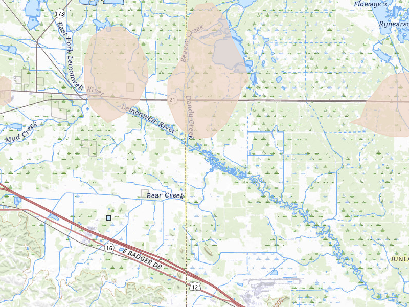 Radar-estimated hail-size map of the storm over Camp Douglas, WI on Mar 31, 2026