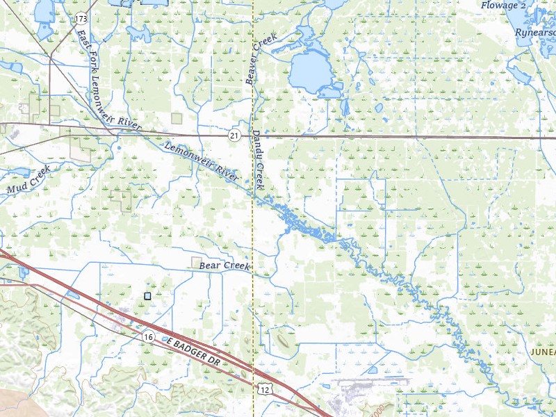 Radar-estimated hail-size map of the storm over Camp Douglas, WI on Jun 5, 2026