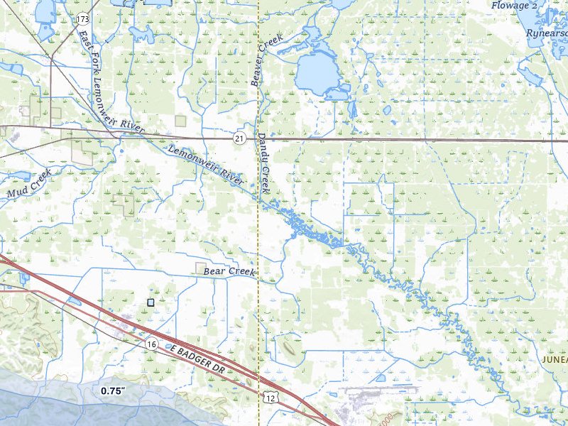 NEXRAD radar-signature map of the hail storm over Camp Douglas, WI on Jun 5, 2026
