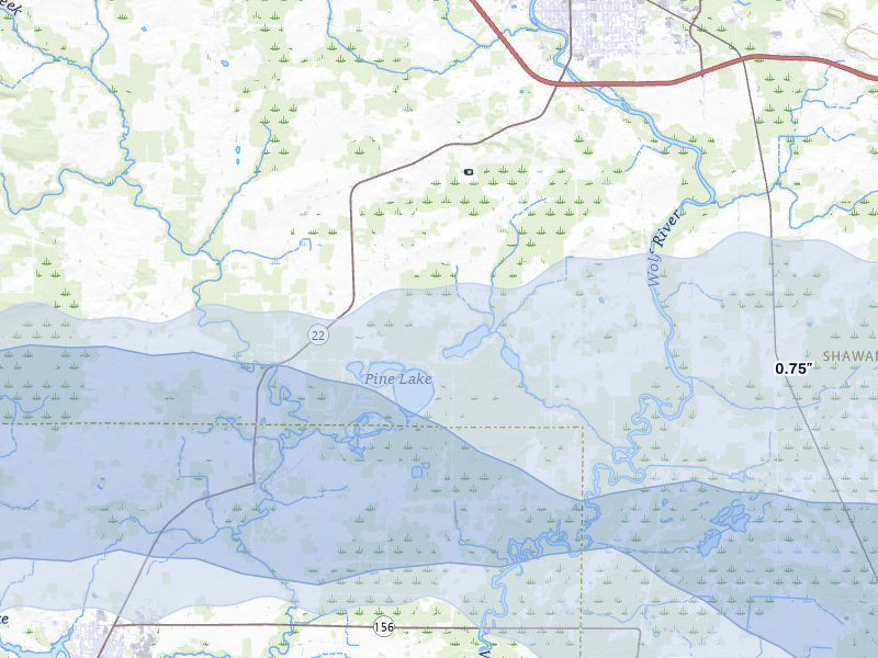 NEXRAD radar-signature map of the hail storm over Clintonville, WI on Mar 30, 2026