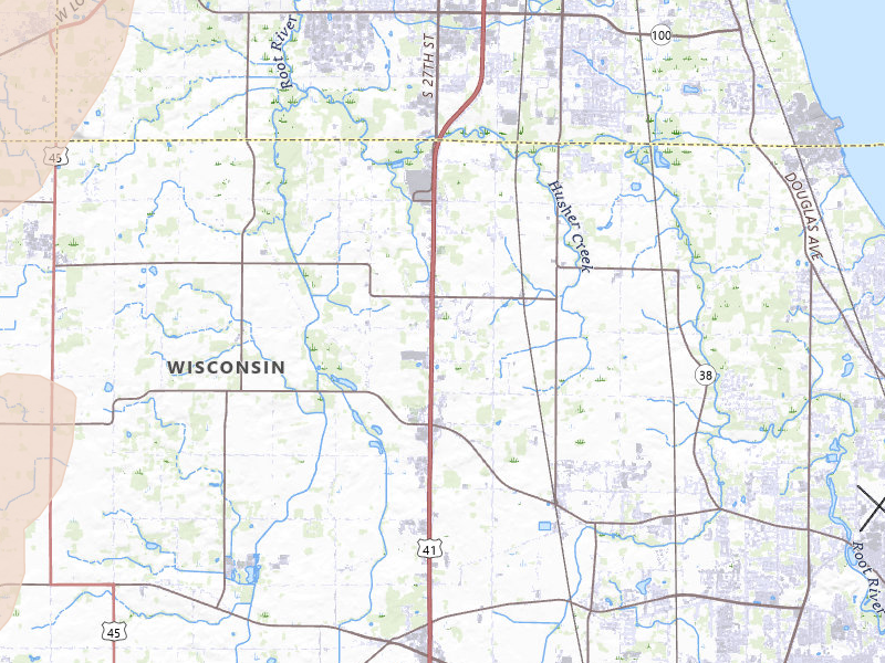 Radar-estimated hail-size map of the storm over Franksville, WI on Apr 17, 2026